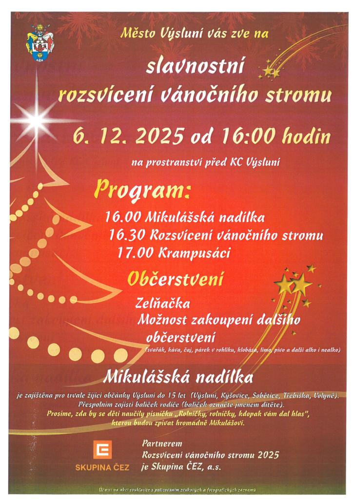 Rozsvícení vánočního stromu